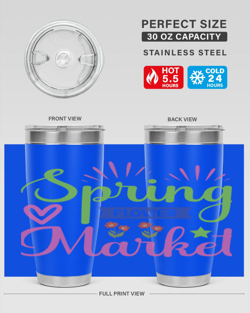 Spring Flower Market  487#- spring- Tumbler