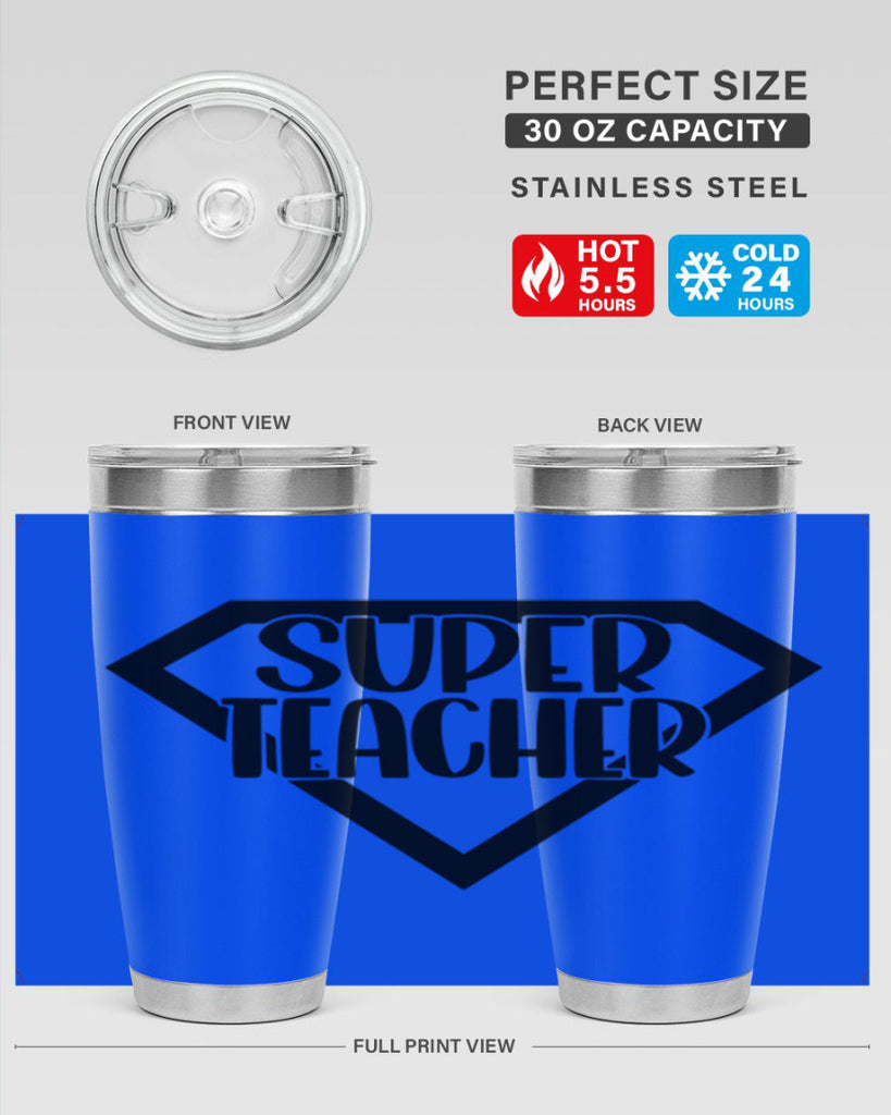 Super Teacher Style 55#- teacher- tumbler