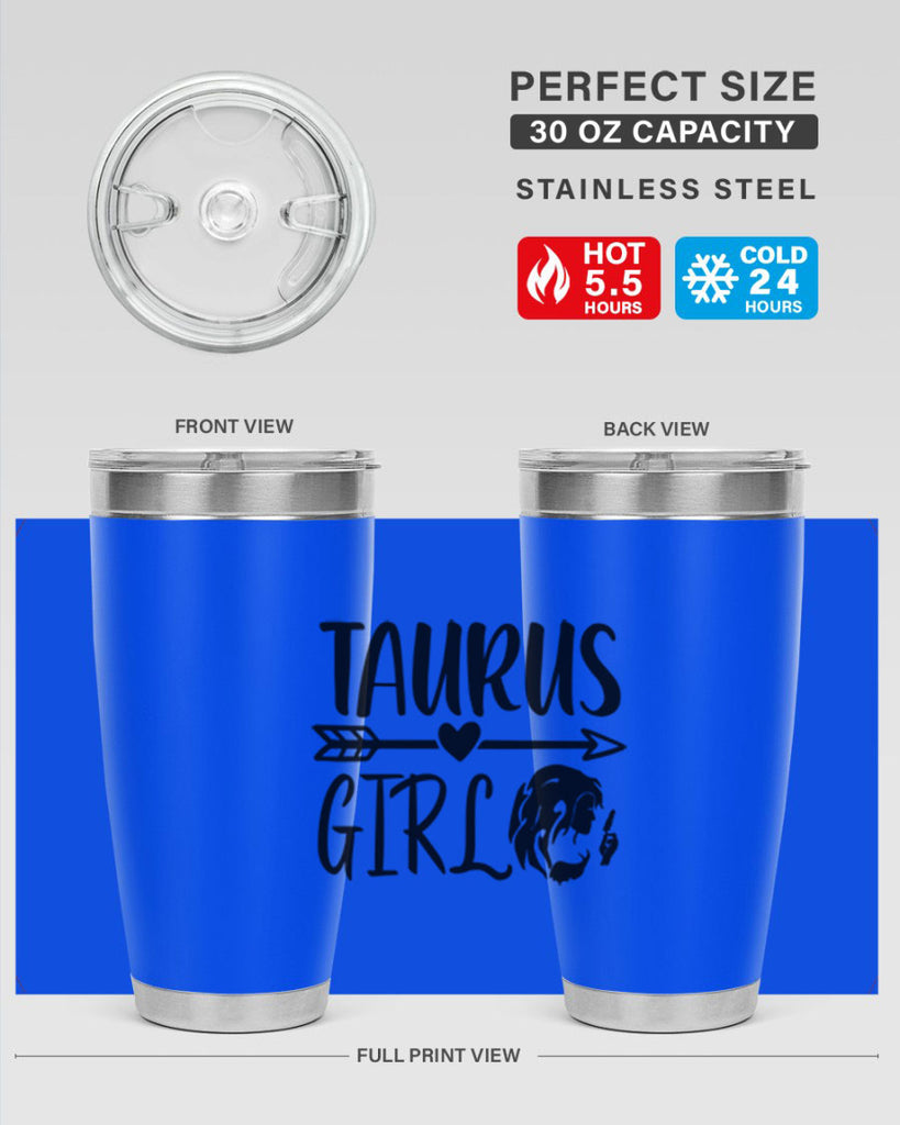 Taurus girl 498#- zodiac- Tumbler