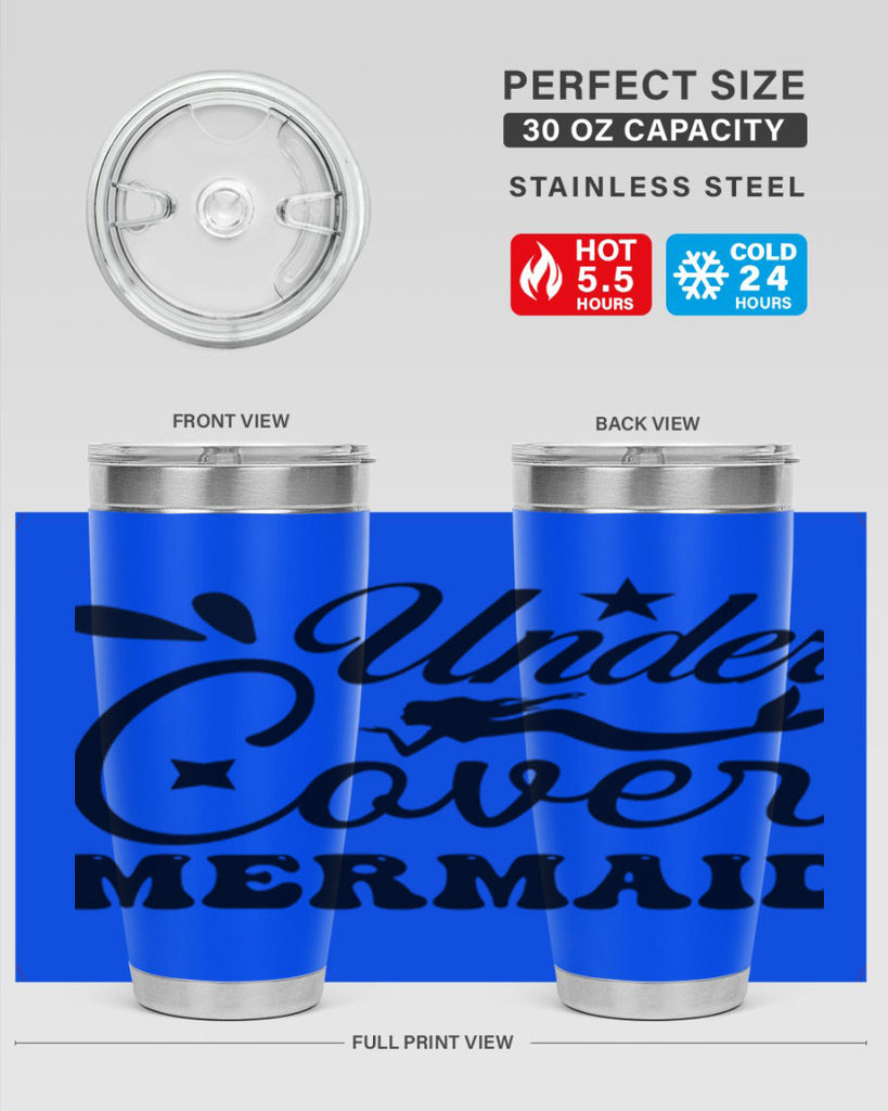 Under cover mermaid 646#- mermaid- Tumbler