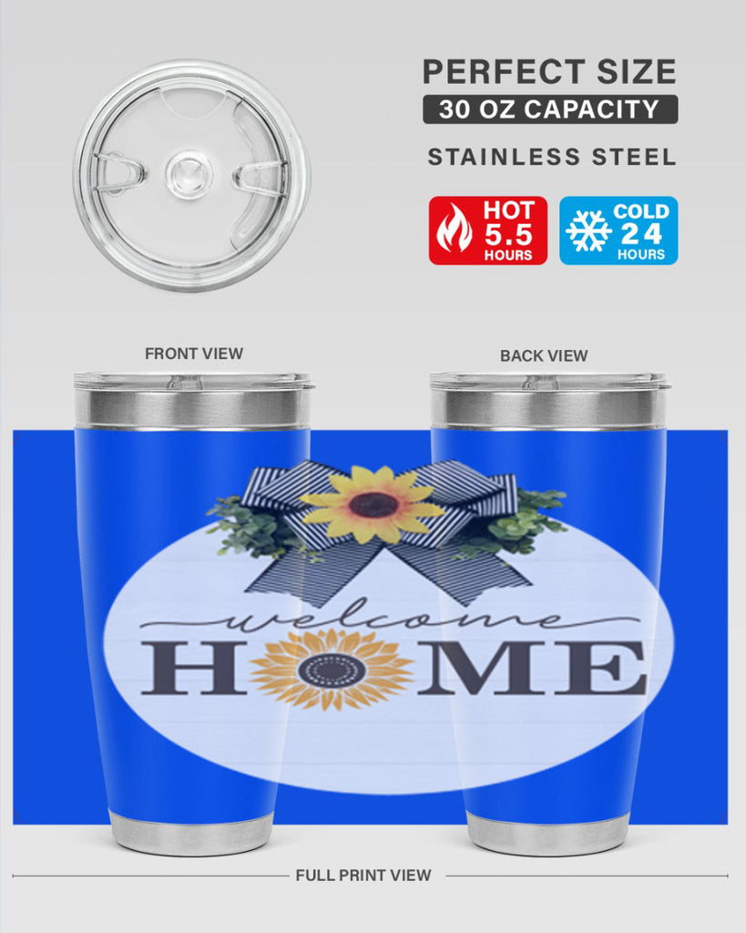 Welcome Home sunflower Mockup572#- spring- Tumbler