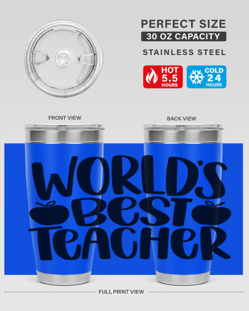 Worlds Best Teacher Style 28#- teacher- tumbler
