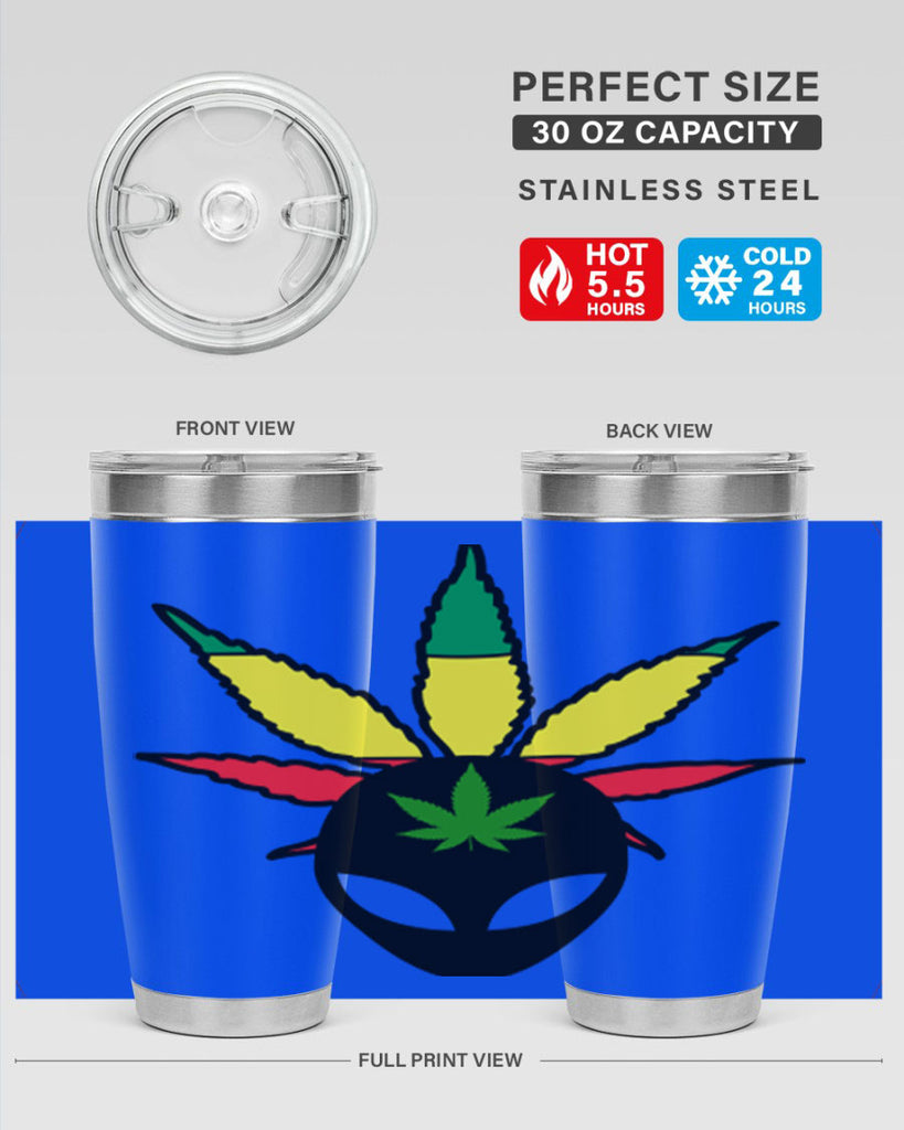 alien cannabis 10#- marijuana- Tumbler