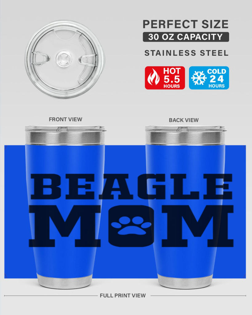 beagle mom 215#- mom- Tumbler