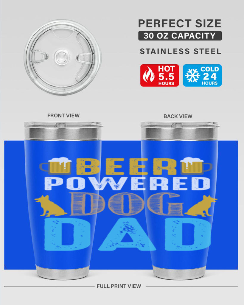 beer power dog dad 145#- beer- Tumbler