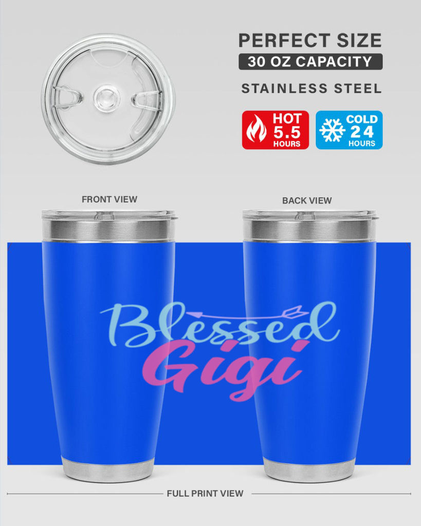 blessed gigi 65#- grandma - nana- Tumbler