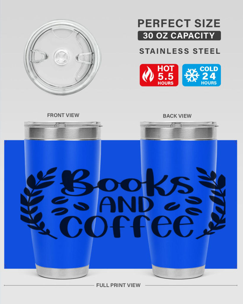 books and coffee 47#- reading- Tumbler