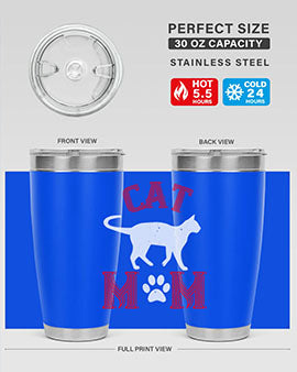 cat mom Style 35#- cat- Tumbler