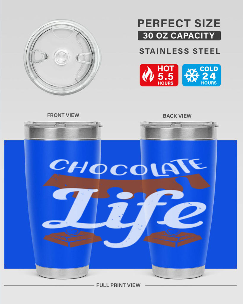 chocolate life 45#- chocolate- Tumbler