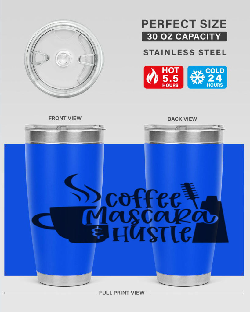 coffee mascara hustle 145#- coffee- Tumbler