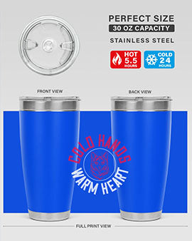 cold hands warm heart Style 42#- cat- Tumbler
