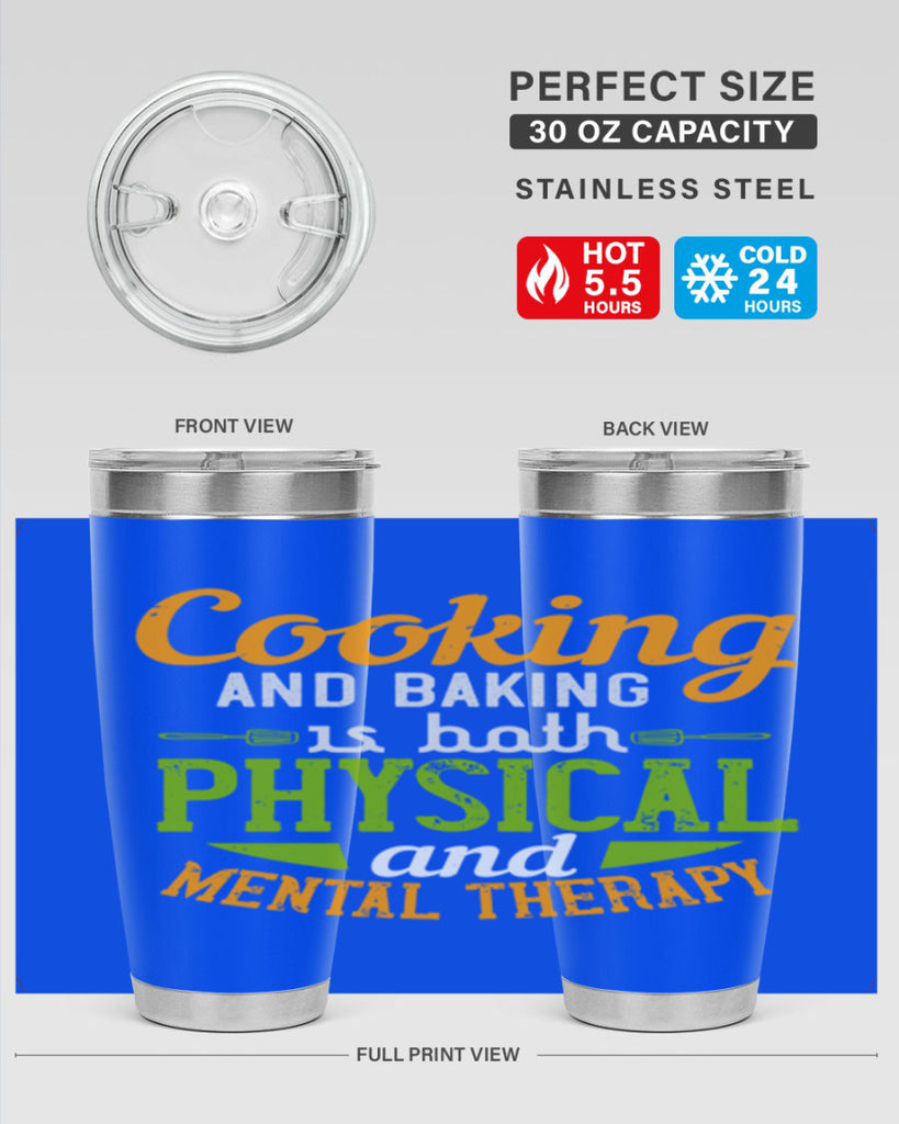 cooking and baking is both physical and mental therapy 1#- cooking- Tumbler