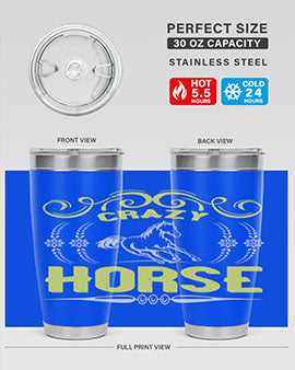 crazy horse Style 9#- horse- Tumbler