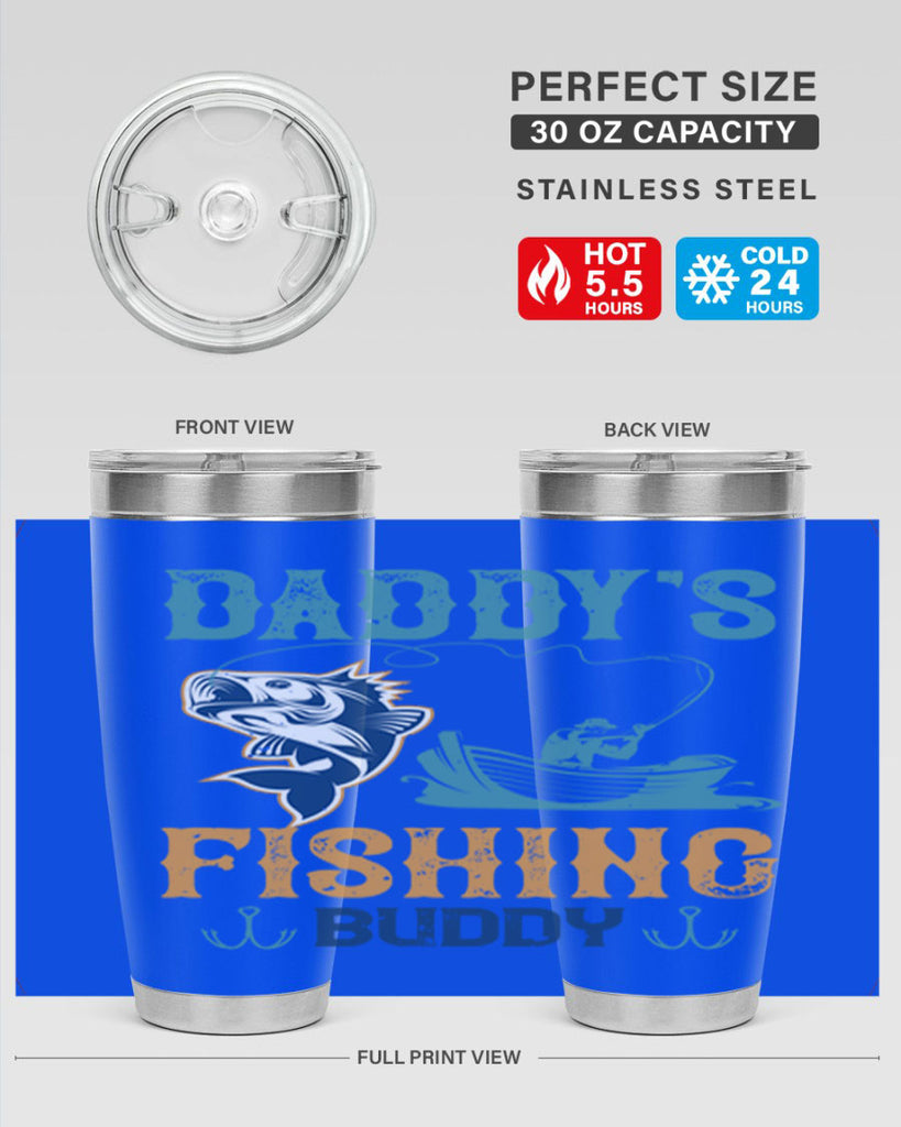 daddy’s fishing buddy 166#- fishing- Tumbler