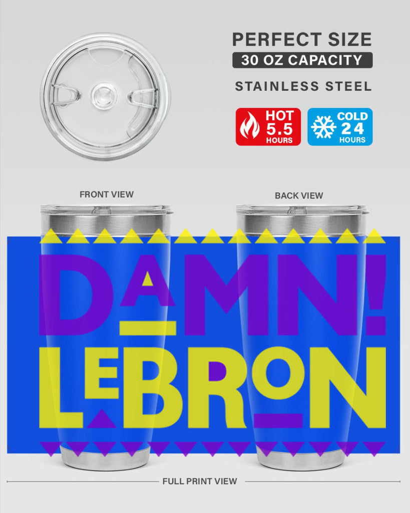damn lebron 177#- black words phrases- Cotton Tank