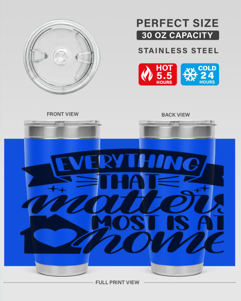 everything that matters most is at home 20#- home- Tumbler