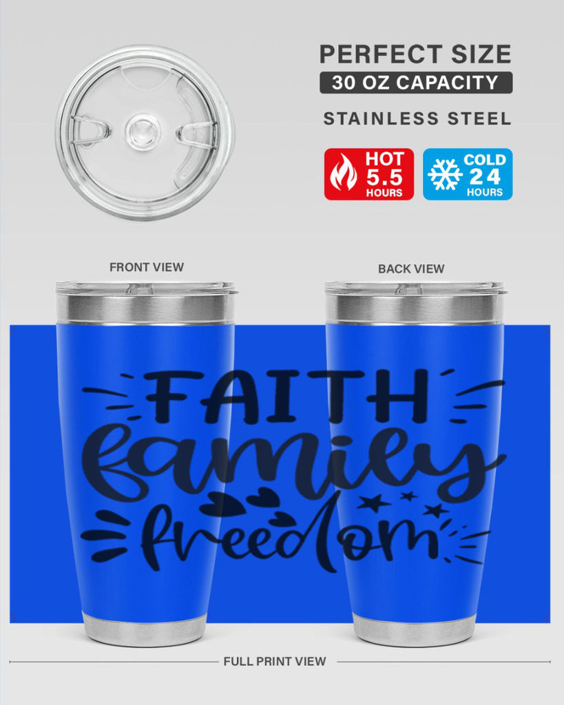 faith family freedom 43#- family- Tumbler