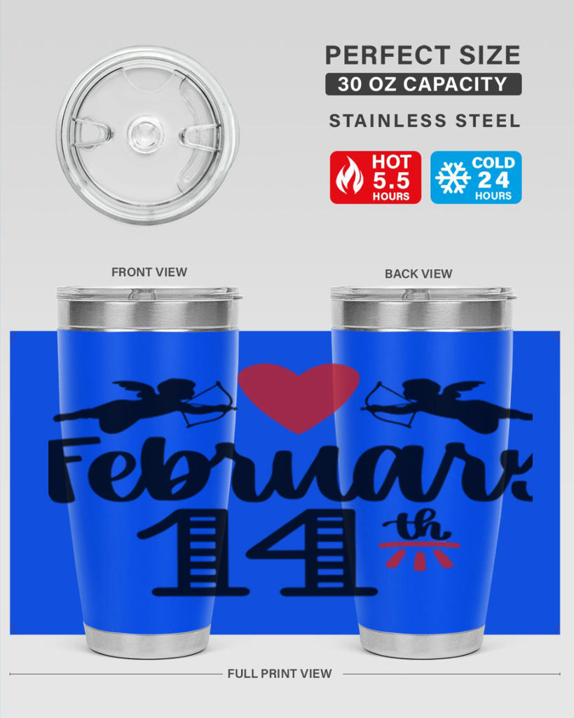 february th 28#- valentines day- Tumbler