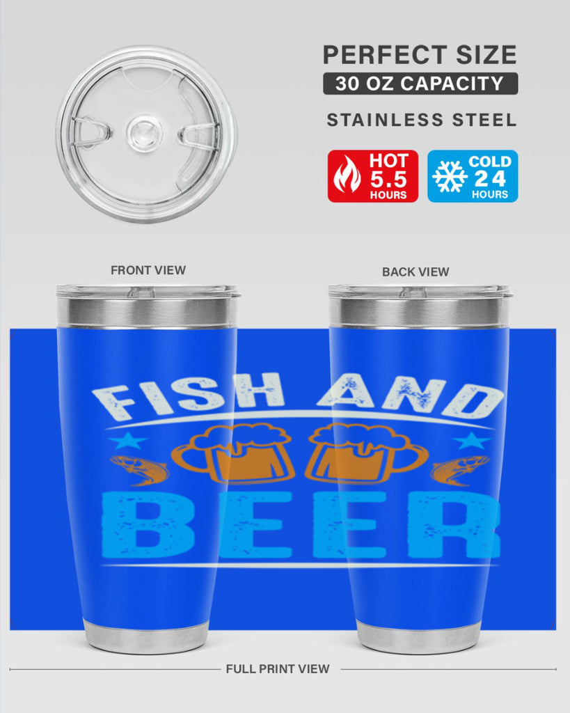 fish and beer 114#- beer- Tumbler