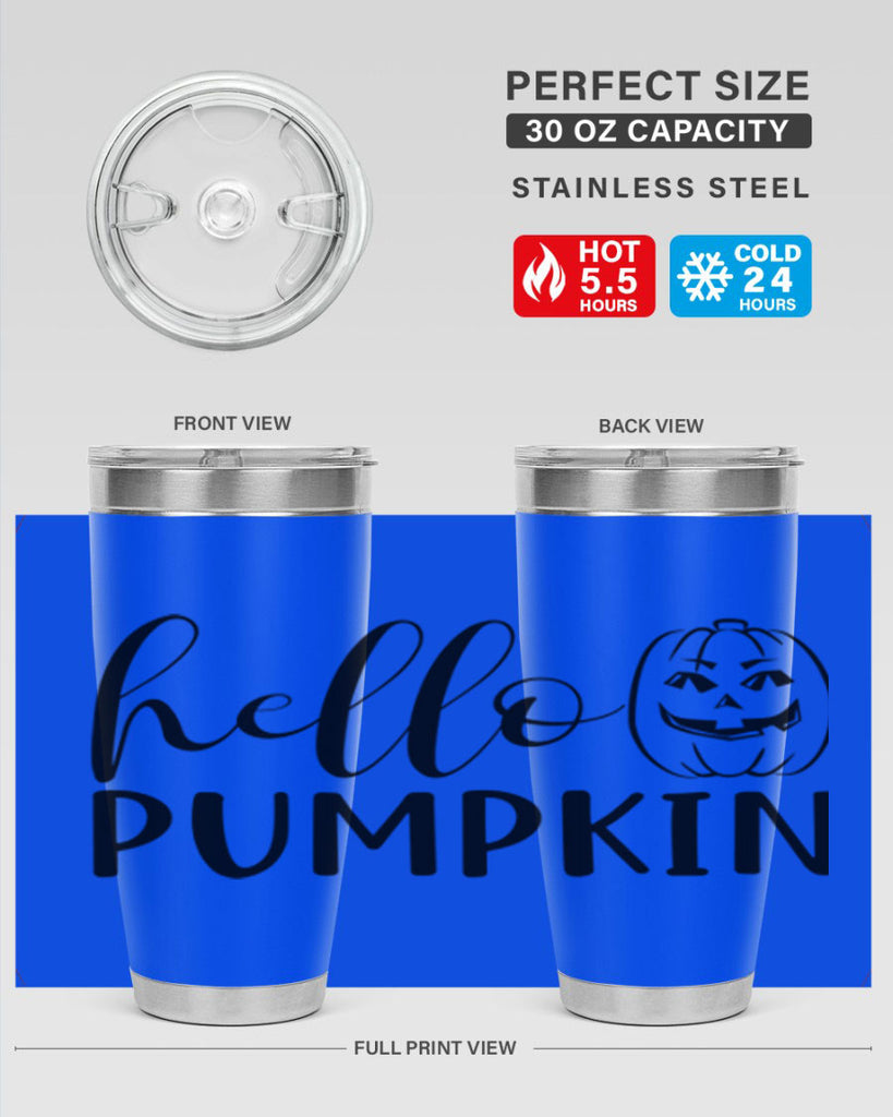 hello pumpkin 287#- fall- Tumbler