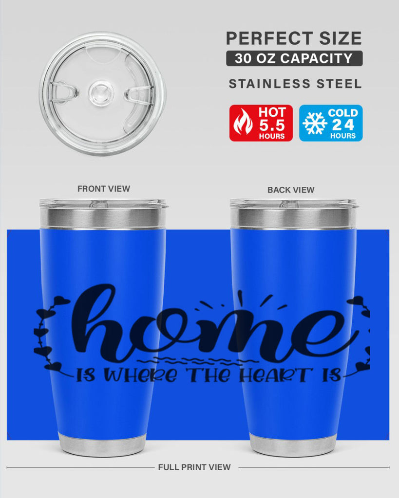 home is where the heart is 38#- home- Tumbler