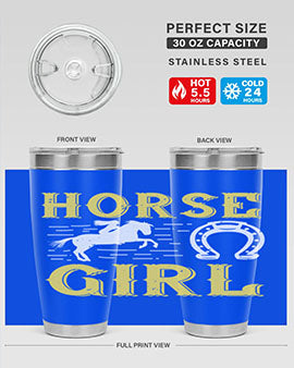 horse girl Style 51#- horse- Tumbler