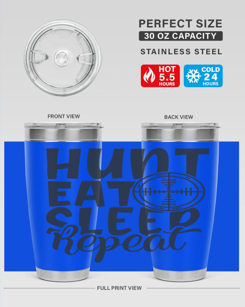 hunt eat sleep repeat 11#- hunting- Tumbler