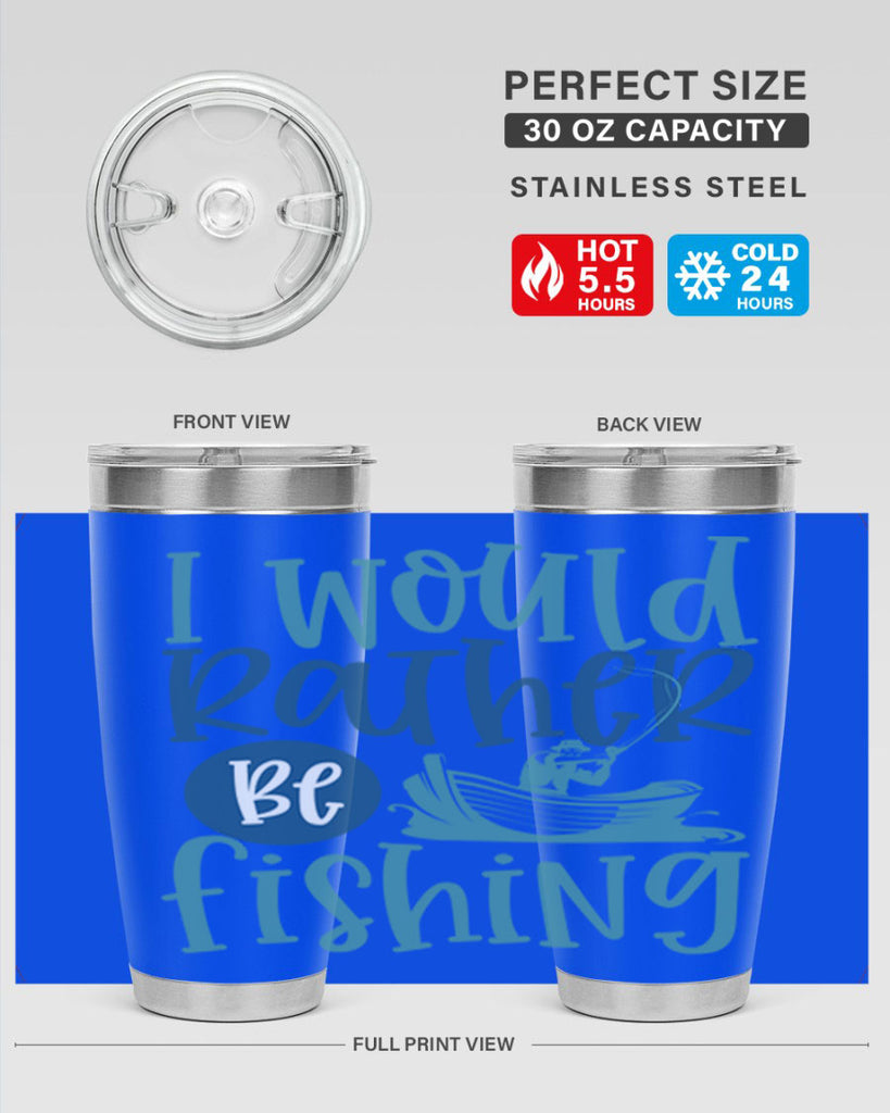 i would rather be fishing 211#- fishing- Tumbler