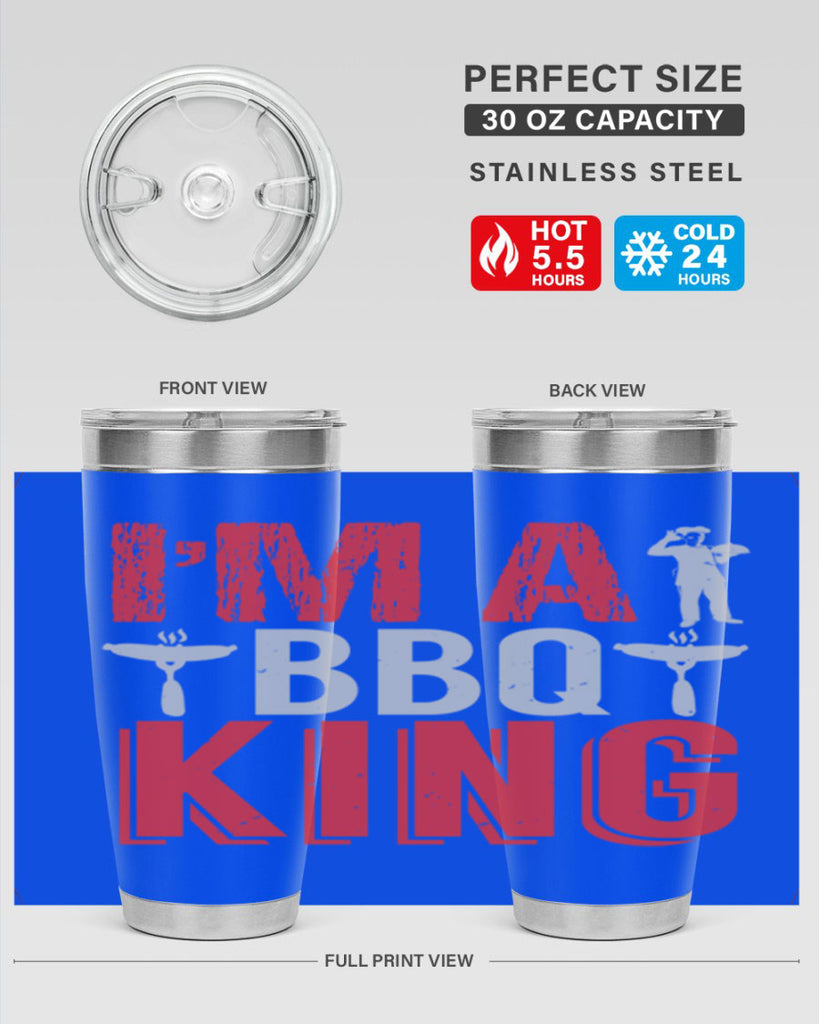 im a bbq king 34#- bbq- Tumbler