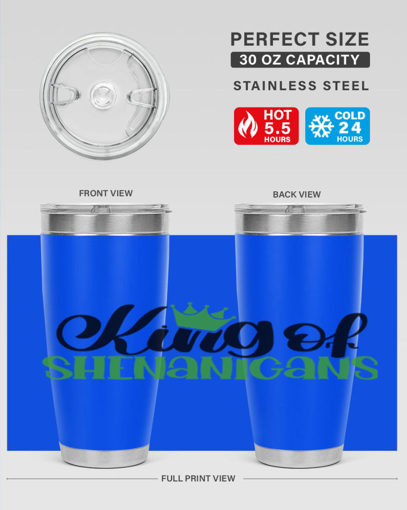 king Of Shenanigans Style 74#- St Patricks Day- Tumbler