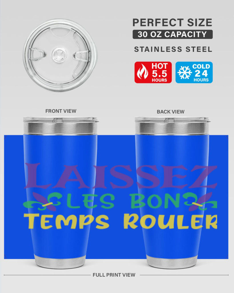 laissez les bon temps rouler 83#- mardi gras- Tumbler