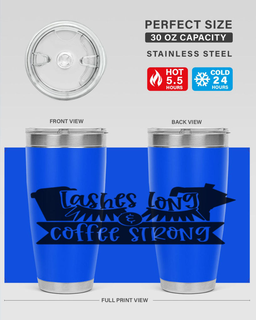 lashes long coffee strong 82#- coffee- Tumbler