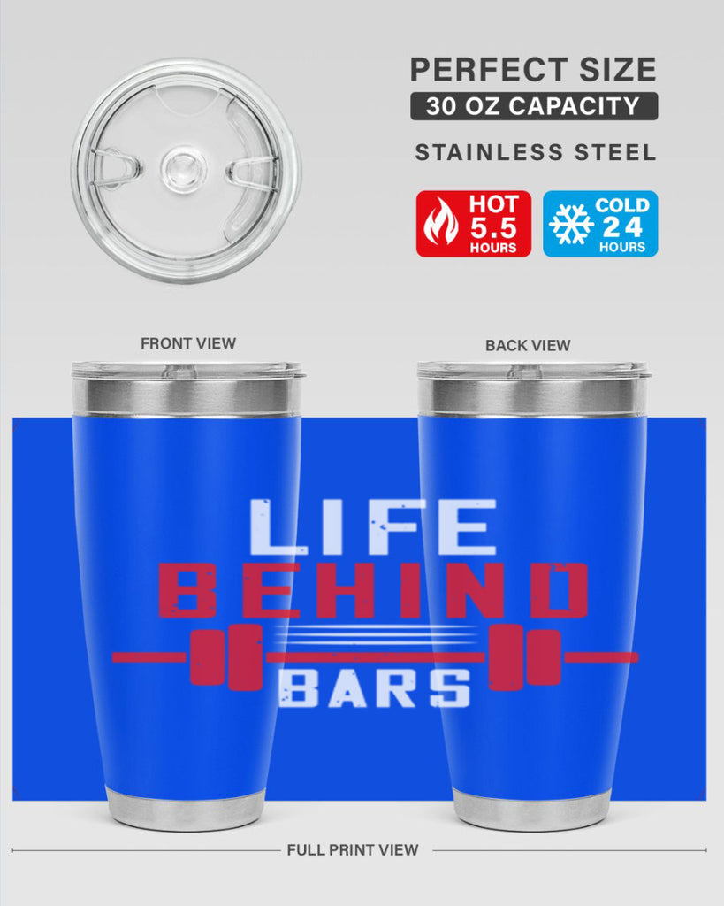life behind bars 85#- gym- Tumbler
