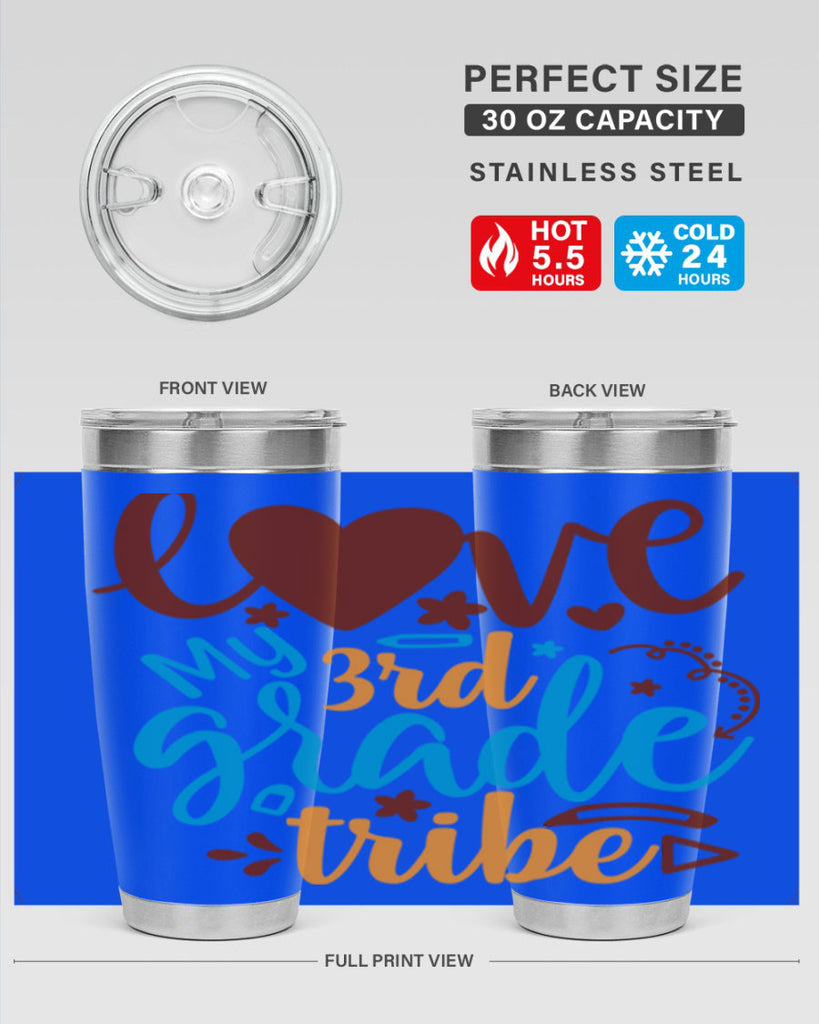 love my 3rd grade tribe 9#- 3rd grade- Tumbler