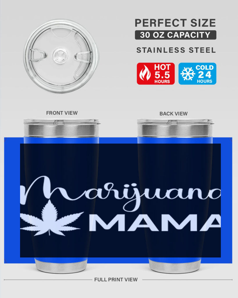 marijuana mama 202#- marijuana- Tumbler