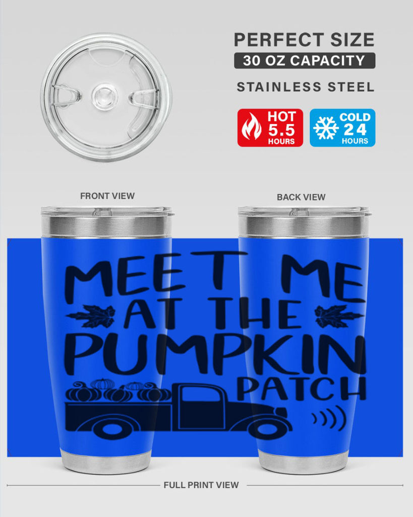 meet me at the pumpkin patch 423#- fall- Tumbler