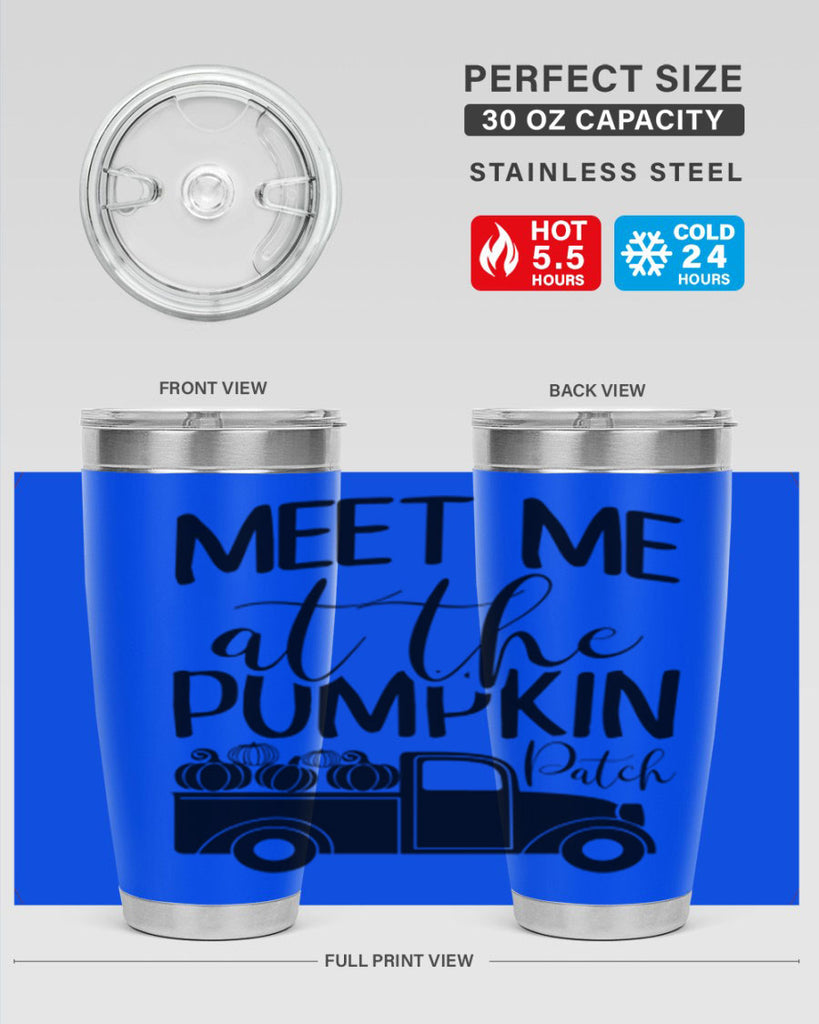 meet me at the pumpkin patch 424#- fall- Tumbler