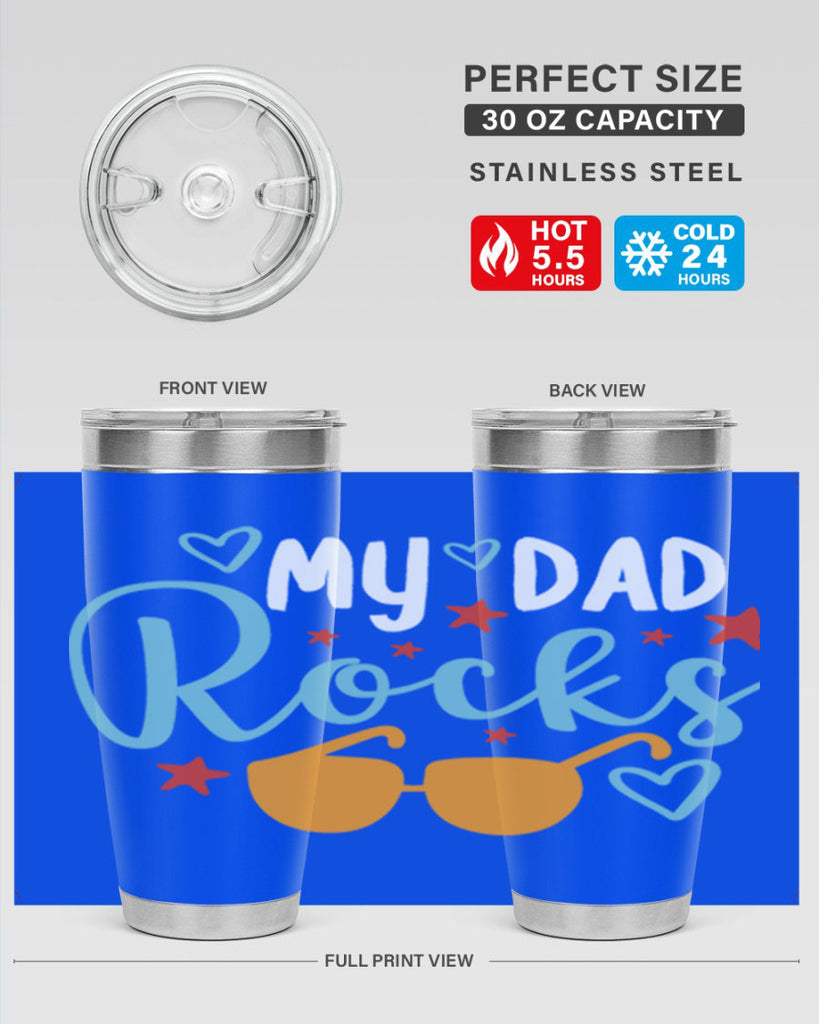 my dad rocks 83#- fathers day- Tumbler