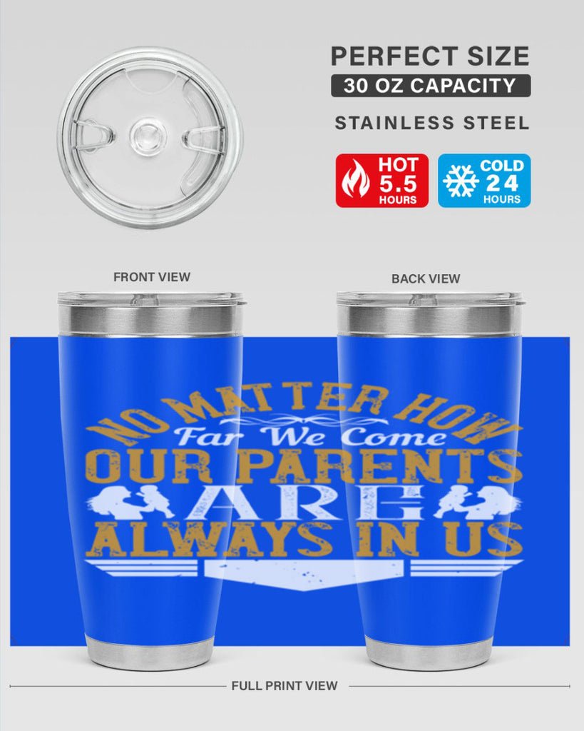 no matter how far we come our parents are always in us 34#- Parents Day- Tumbler