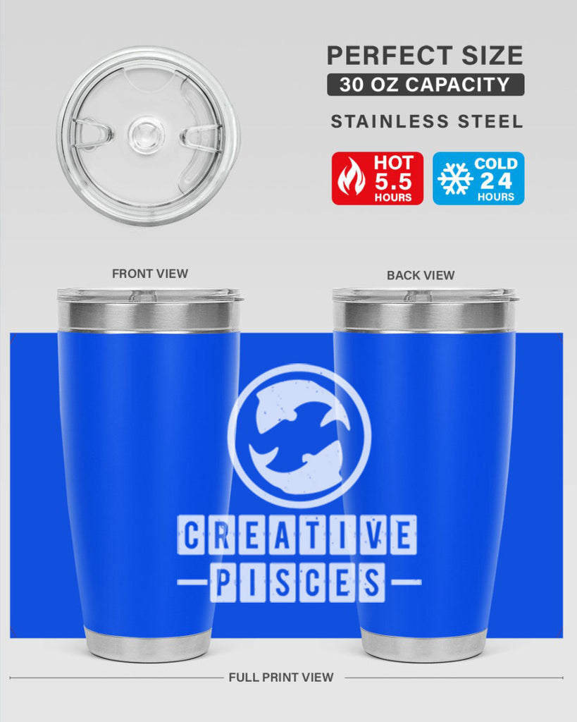 pisces 345#- zodiac- Tumbler