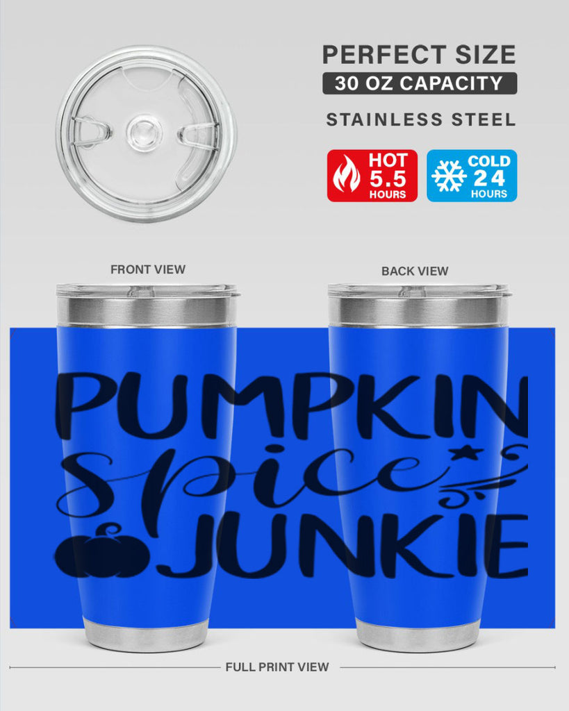 pumpkin spice junkie 548#- fall- Tumbler