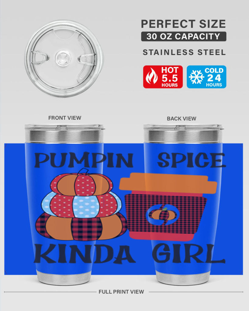 pumpkin spice kinda girl 551#- fall- Tumbler