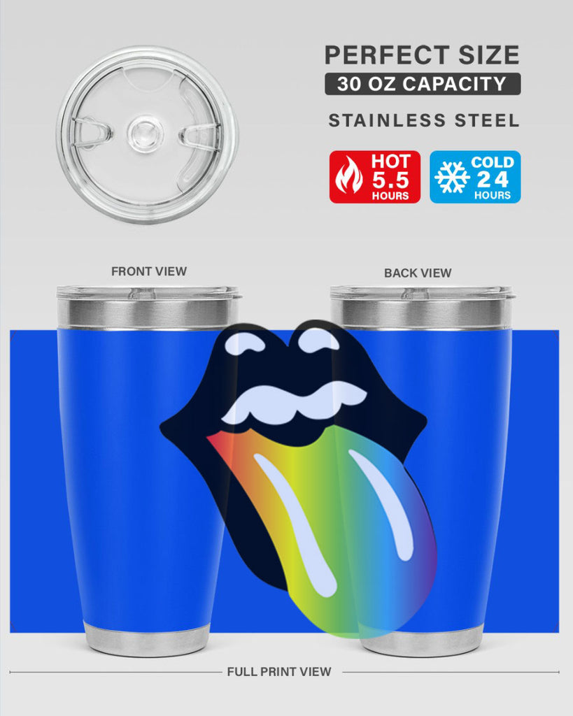 rainbow mouth and tongue 5#- lgbt- Tumbler