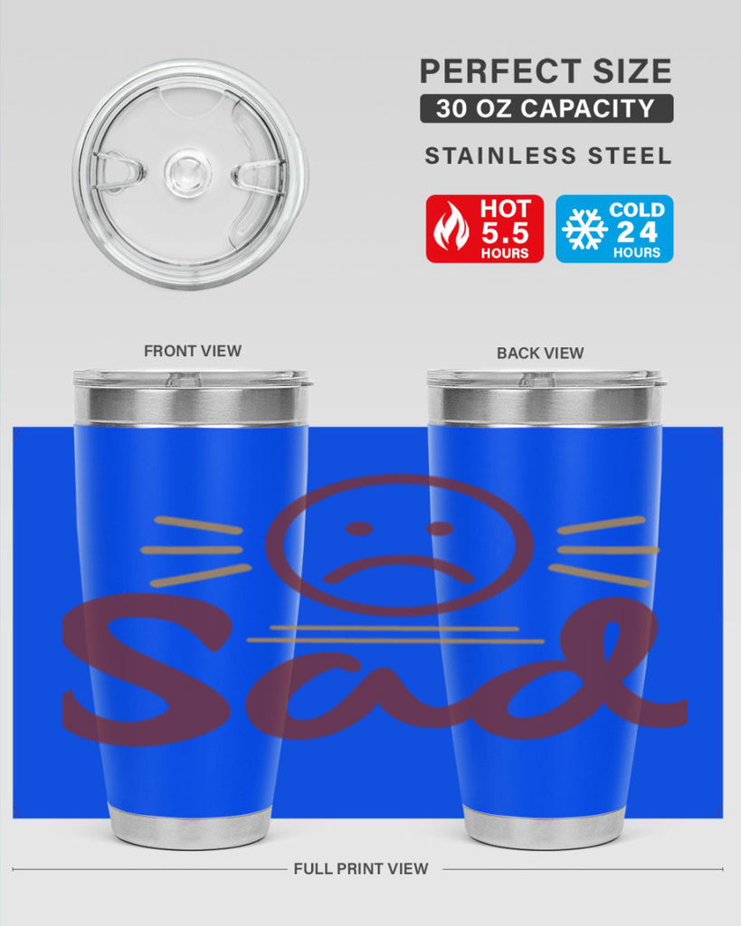 sad 5#- fathers day- Tumbler