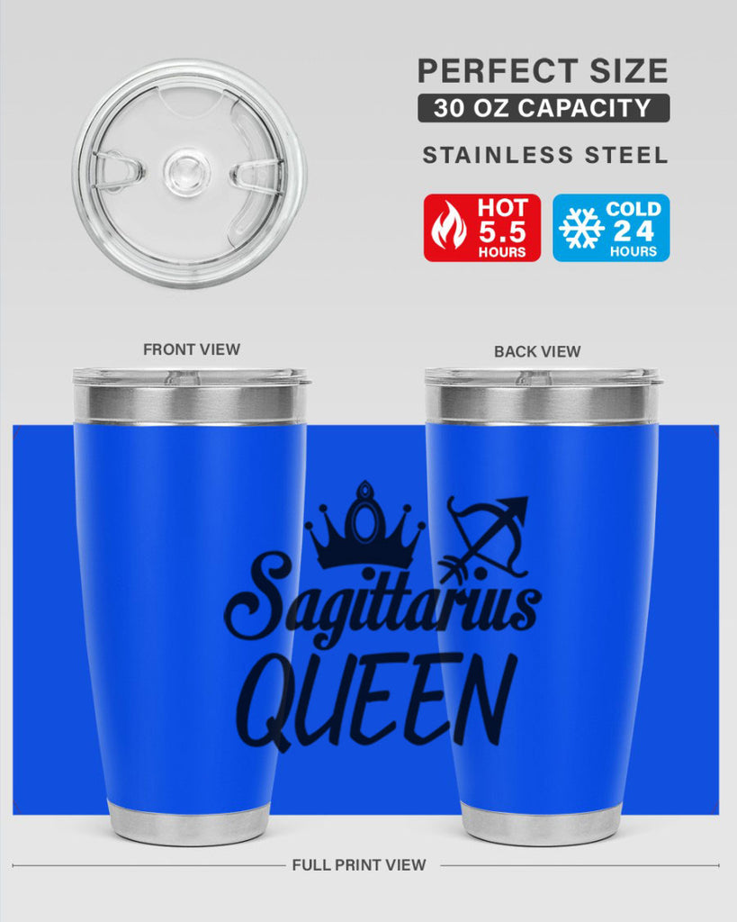 sagittarius queen 412#- zodiac- Tumbler