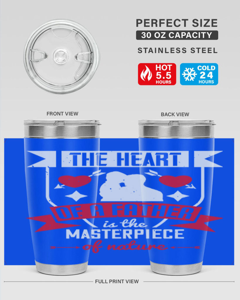 the heart of a father 159#- fathers day- Tumbler
