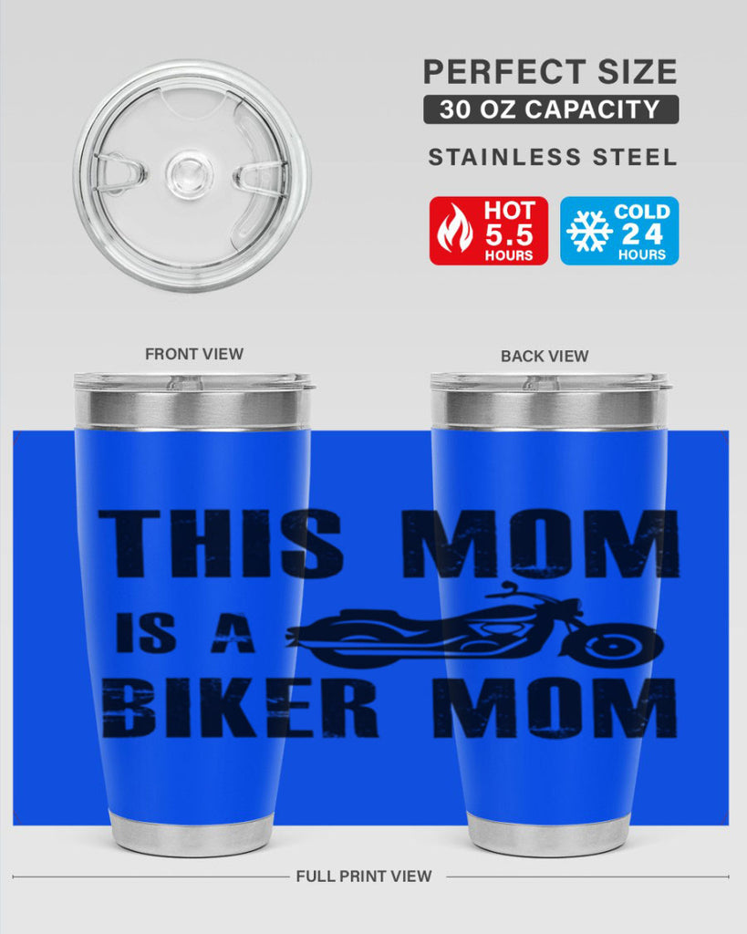 this mom is a biker mom 35#- mom- Tumbler