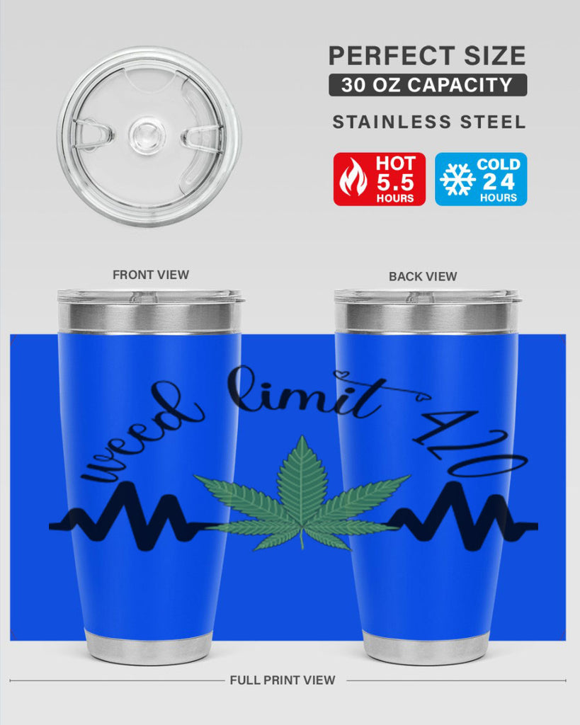 weed limit 420 cannabis heartbeat 292#- marijuana- Tumbler