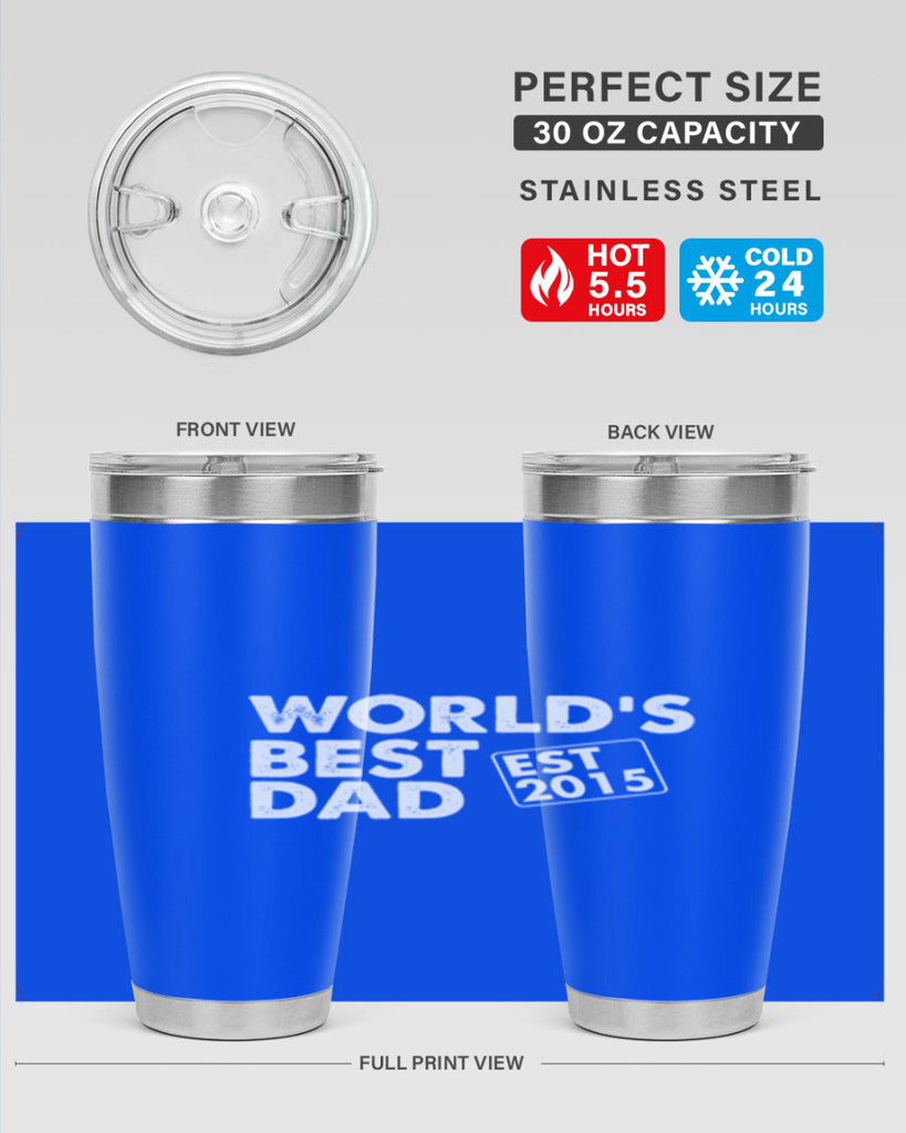 world is best dad est m 62#- dad- Tumbler