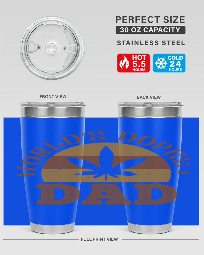 world’s dopest dad 137#- fathers day- Tumbler